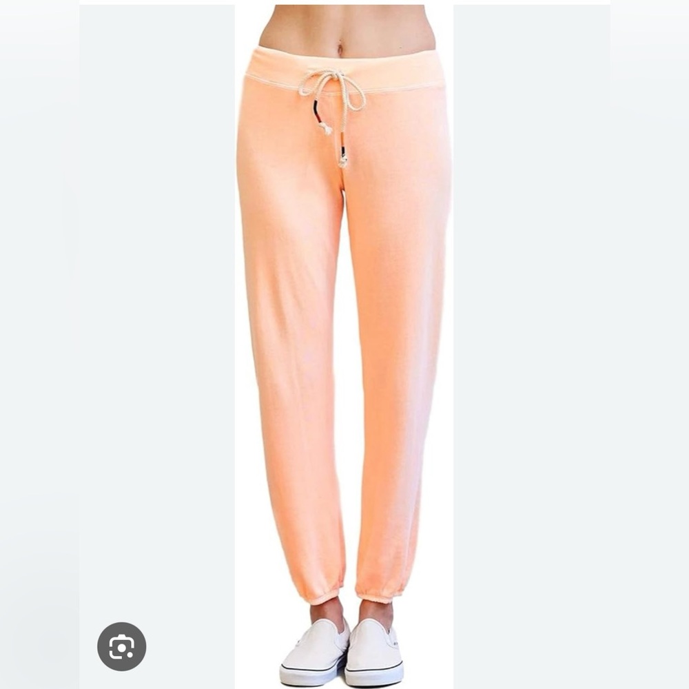 Sundry - pop orange sweatpants with drawstring! Size small
